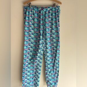 Vineyard Vines Teal and Pink Whale Pajama Pants